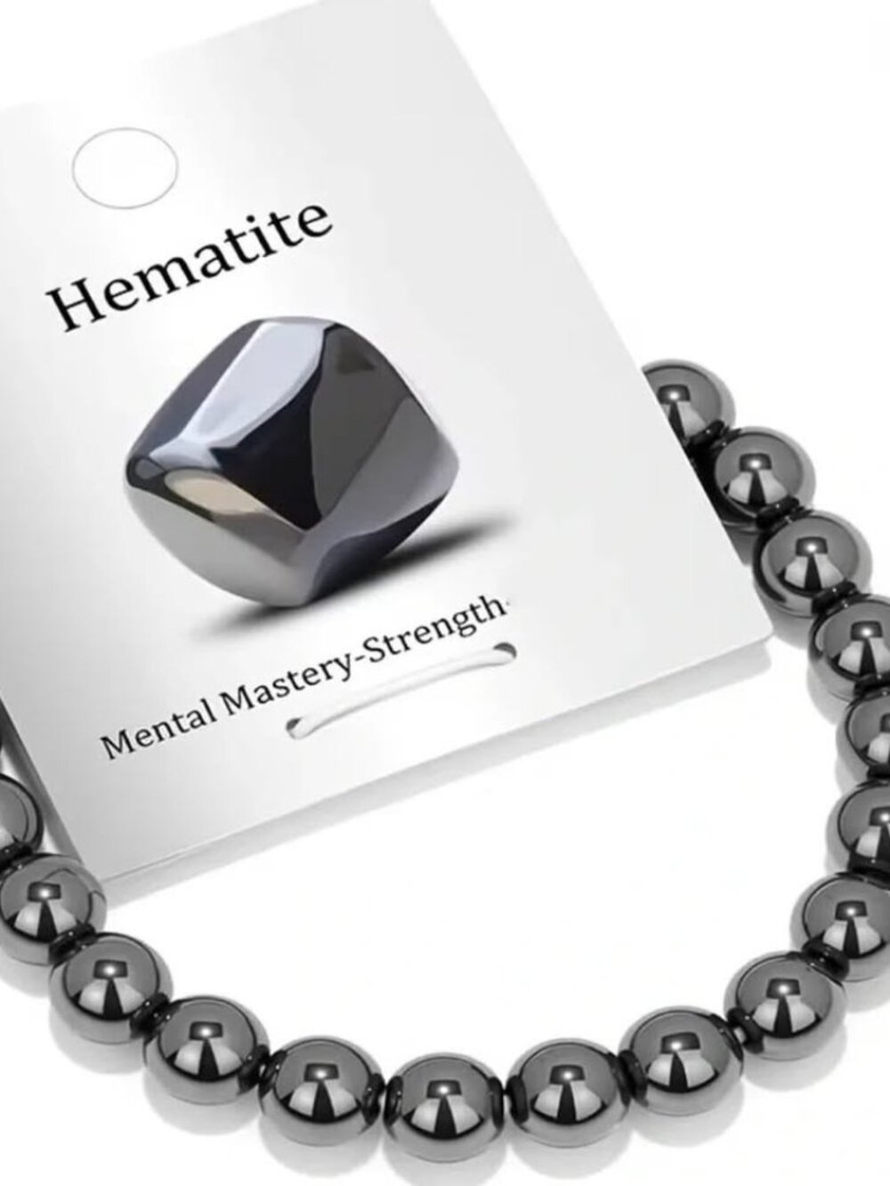 ⭐️ Hematite Beaded Bracelet- Bracelet only no tag attached